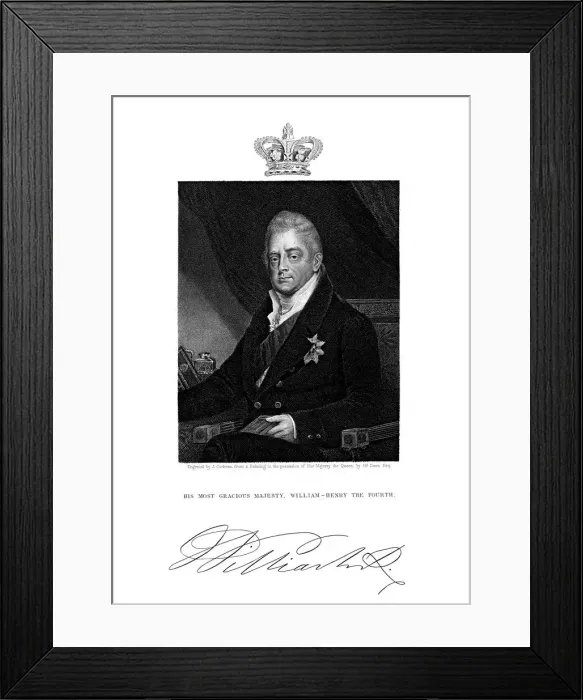 Framed Print : William IV, King of Great Britain and Ireland and of Hanover, 19th Century. Artist: J Cochran Framed Print : William IV, King of Great Britain and Ireland and of Hanover, 19th Century. Artist: J Cochran