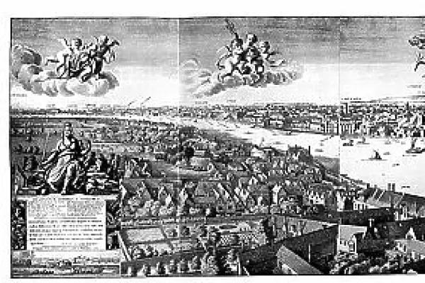 View of London, c1650, (19th century)