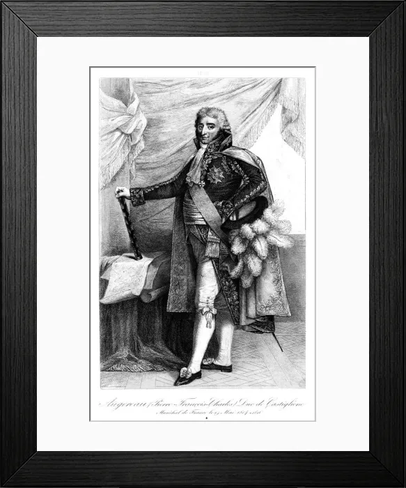 Framed Print : Pierre Augereau (1757-1816), duc de Castiglione, 1839. Artist: Francois Pigeot Framed Print : Pierre Augereau (1757-1816), duc de Castiglione, 1839. Artist: Francois Pigeot