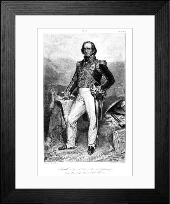 Framed Print : Nicolas Jean de Dieu Soult (1769-1851), duc de Dalmatie, 1839. Artist: De Mare Framed Print : Nicolas Jean de Dieu Soult (1769-1851), duc de Dalmatie, 1839. Artist: De Mare