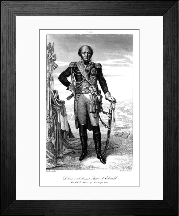 Framed Print : Louis Nicolas d Avout (1770-1823), Duc d Auerstaedt and Prince d Eckmuhl, 1839. Artist: Ladoerer Framed Print : Louis Nicolas d Avout (1770-1823), Duc d Auerstaedt and Prince d Eckmuhl, 1839. Artist: Ladoerer