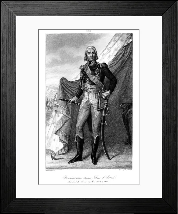 Framed Print : Jean Baptiste Bessieres (1768-1813), Duke of Istria, 1839. Artist: Ladoerer Framed Print : Jean Baptiste Bessieres (1768-1813), Duke of Istria, 1839. Artist: Ladoerer