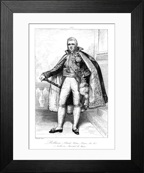 Framed Print : Claude Victor Perrin (1764-1841), duc de Belluno, 1839. Artist: A Migneret Framed Print : Claude Victor Perrin (1764-1841), duc de Belluno, 1839. Artist: A Migneret