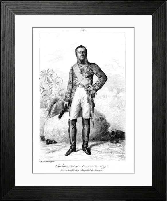 Framed Print : Nicolas Charles Oudinot (1767-1847), Duke of Reggio and Marshal of France, 1839. Artist: Francois Pigeot Framed Print : Nicolas Charles Oudinot (1767-1847), Duke of Reggio and Marshal of France, 1839. Artist: Francois Pigeot
