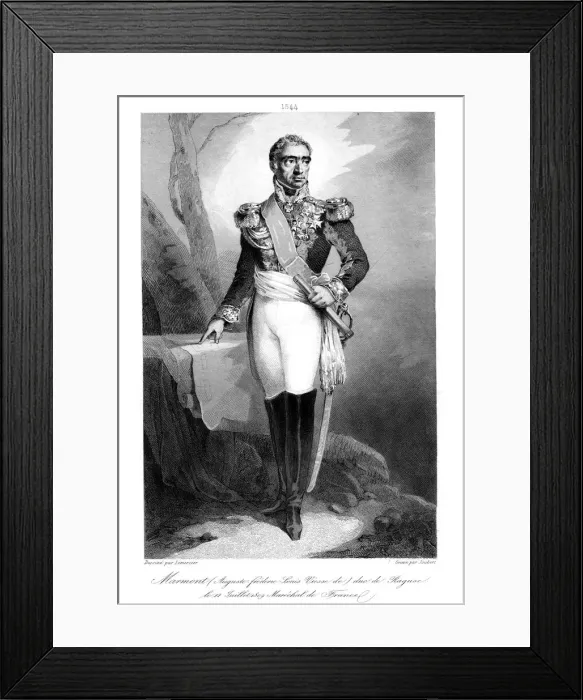 Framed Print : Auguste Frederic Louis Viesse de Marmont (1774-852), Duke of Ragusa and Marshal of France, 1839. Artist: Joubert Framed Print : Auguste Frederic Louis Viesse de Marmont (1774-852), Duke of Ragusa and Marshal of France, 1839. Artist: Joubert