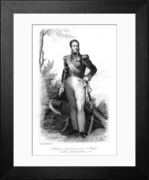 Framed Print : Louis Gabriel Suchet (1770-1826), duc d Albufera da Valencia and Marshal of France, 1839. Artist: Contenau Framed Print : Louis Gabriel Suchet (1770-1826), duc d Albufera da Valencia and Marshal of France, 1839. Artist: Contenau