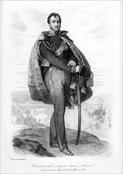 Joseph Antoni Poniatowski (1763-1813), Polish prince and Marshal of France, 1839. Artist: Contenau