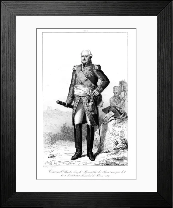 Framed Print : Joseph Hyacinthe (1734-1827), Marquis de Viomenil and Marshal of France, 1839. Artist: Julien Leopold Boilly Framed Print : Joseph Hyacinthe (1734-1827), Marquis de Viomenil and Marshal of France, 1839. Artist: Julien Leopold Boilly