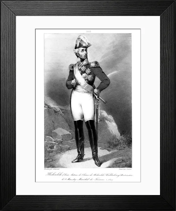 Framed Print : Louis Aloy de Hohenlohe-Waldenburg-Bartenstein (1765-1829), Marshal of France, 1839. Artist: Joubert Framed Print : Louis Aloy de Hohenlohe-Waldenburg-Bartenstein (1765-1829), Marshal of France, 1839. Artist: Joubert