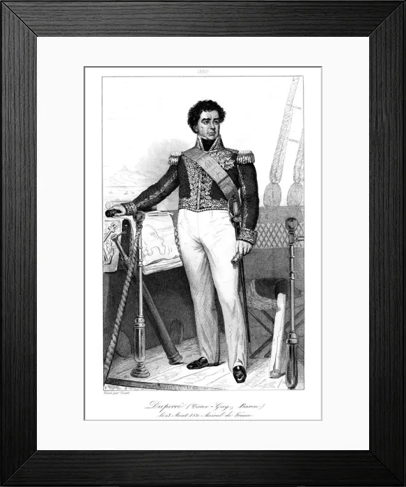 Framed Print : Guy-Victor Duperre (1775-1846), French admiral, 1839. Artist: Julien Leopold Boilly Framed Print : Guy-Victor Duperre (1775-1846), French admiral, 1839. Artist: Julien Leopold Boilly