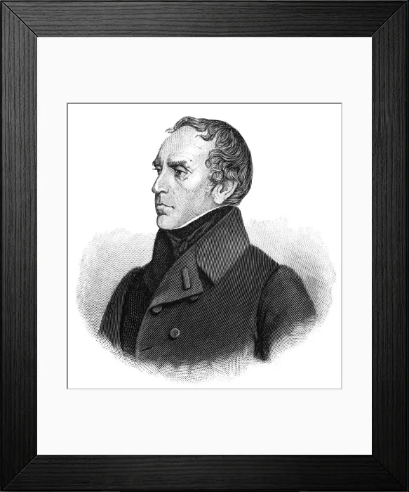 Framed Print : Francois Guizot (1787-1874), French historian, orator and statesman, 1900. Artist: Delaroche