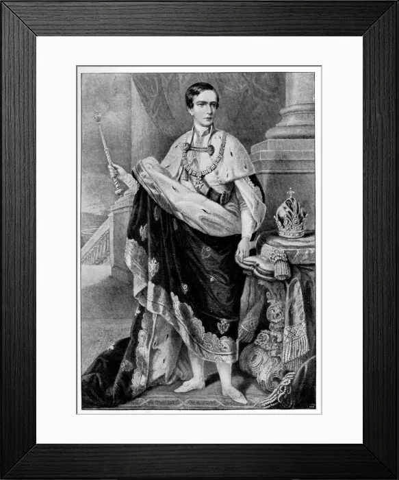 Framed Print : Emperor Franz Joseph I of Austria (1830-1916), 1849 (1900) Framed Print : Emperor Franz Joseph I of Austria (1830-1916), 1849 (1900)