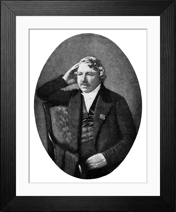 Framed Print : Louis Daguerre (1787-1851), French photographer, 1900 Framed Print : Louis Daguerre (1787-1851), French photographer, 1900