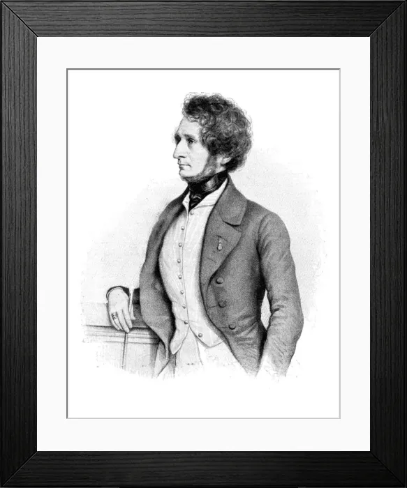 Framed Print : Hector Berlioz (1803-1869), French composer, 1900. Artist: Brinzhofer Framed Print : Hector Berlioz (1803-1869), French composer, 1900. Artist: Brinzhofer