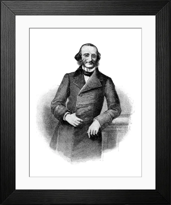 Framed Print : Jacques Offenbach (1819-1880), French composer, 1900. Artist: Beger Framed Print : Jacques Offenbach (1819-1880), French composer, 1900. Artist: Beger