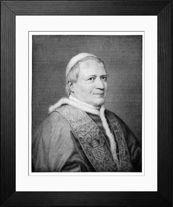 Framed Print : Pope Pius IX, (1900). Artist: Chiassi Framed Print : Pope Pius IX, (1900). Artist: Chiassi