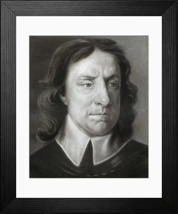 Framed Print : Oliver Cromwell, (1599-1658), English military leader and politician, 1657, (1899) Framed Print : Oliver Cromwell, (1599-1658), English military leader and politician, 1657, (1899)