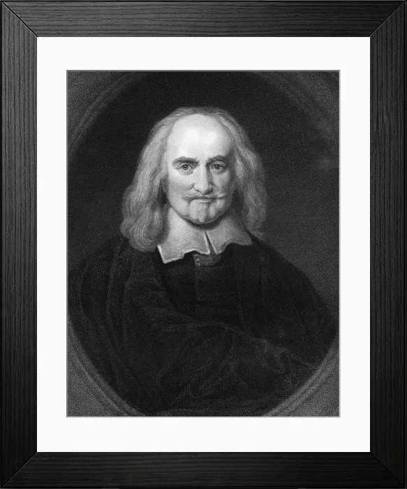 Framed Print : Thomas Hobbes, 17th century English philosopher, (1836). Artist: James Posselwhite Framed Print : Thomas Hobbes, 17th century English philosopher, (1836). Artist: James Posselwhite