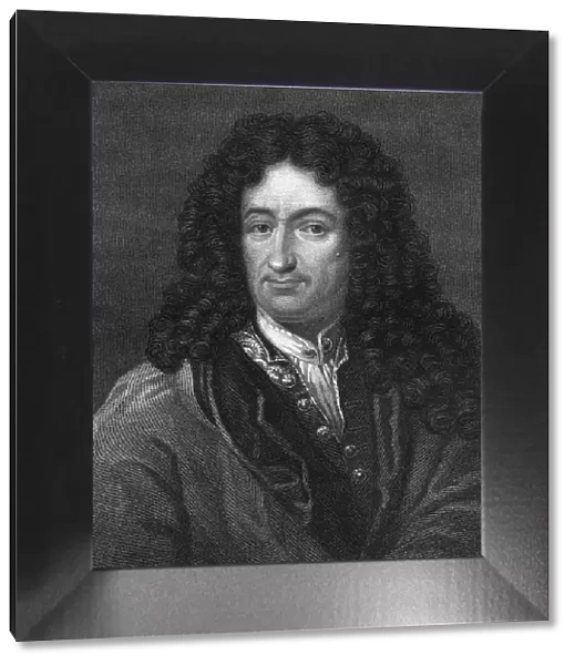 Gottfried Wilhelm von Leibniz, German philosopher and mathematician, (1836). Artist: B Holl