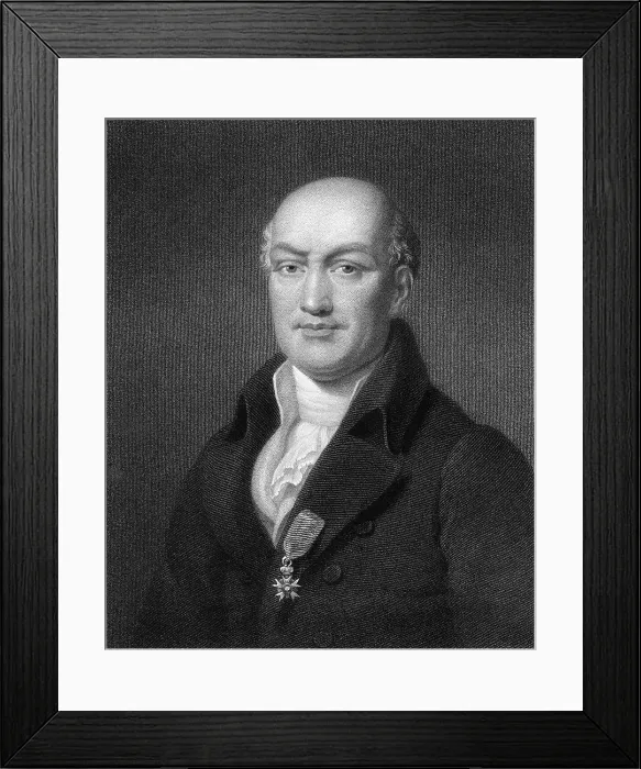 Framed Print : Jean Baptiste Joseph Delambre, French mathematician and astronomer, (1836). Artist: B Holl Framed Print : Jean Baptiste Joseph Delambre, French mathematician and astronomer, (1836). Artist: B Holl