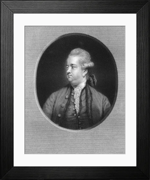 Framed Print : Edward Gibbon, 18th century British historian, (1836). Artist: W Holl Framed Print : Edward Gibbon, 18th century British historian, (1836). Artist: W Holl