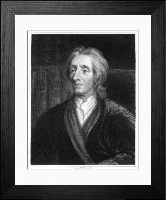 Framed Print : John Locke, English philosopher, (1836). Artist: James Posselwhite Framed Print : John Locke, English philosopher, (1836). Artist: James Posselwhite