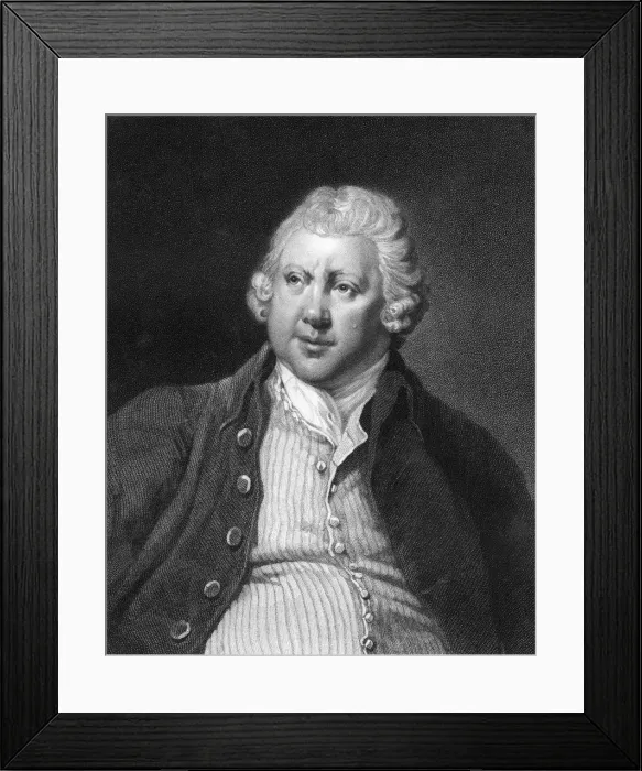 Framed Print : Richard Arkwright, 18th century British industrialist and inventor, (1836). Artist: James Posselwhite Framed Print : Richard Arkwright, 18th century British industrialist and inventor, (1836). Artist: James Posselwhite