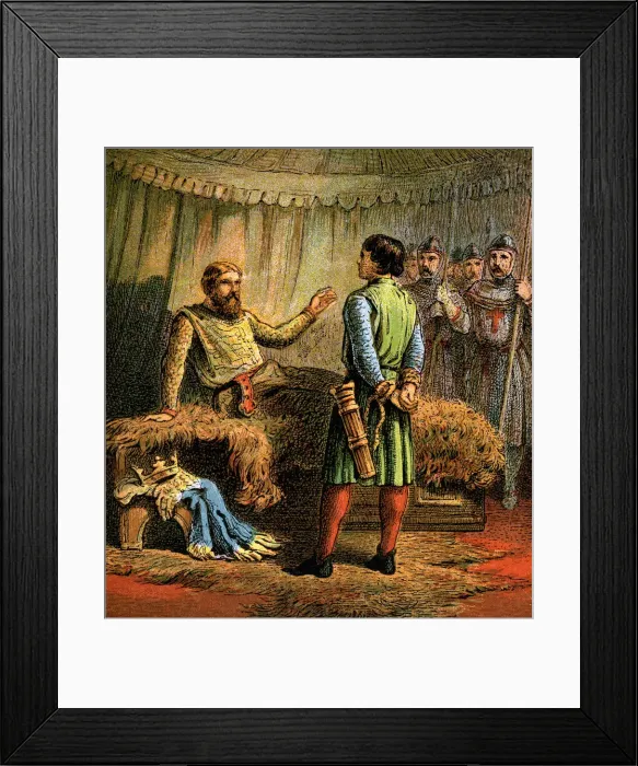 Framed Print : Death Of Richard The First, 1199, (c1850) Framed Print : Death Of Richard The First, 1199, (c1850)