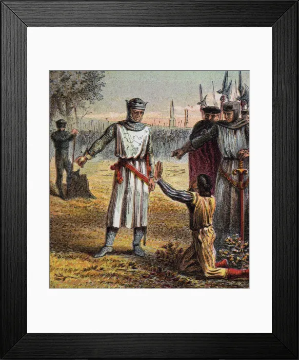 Framed Print : Death Of Piers Gaveston, 1312, (c1850) Framed Print : Death Of Piers Gaveston, 1312, (c1850)