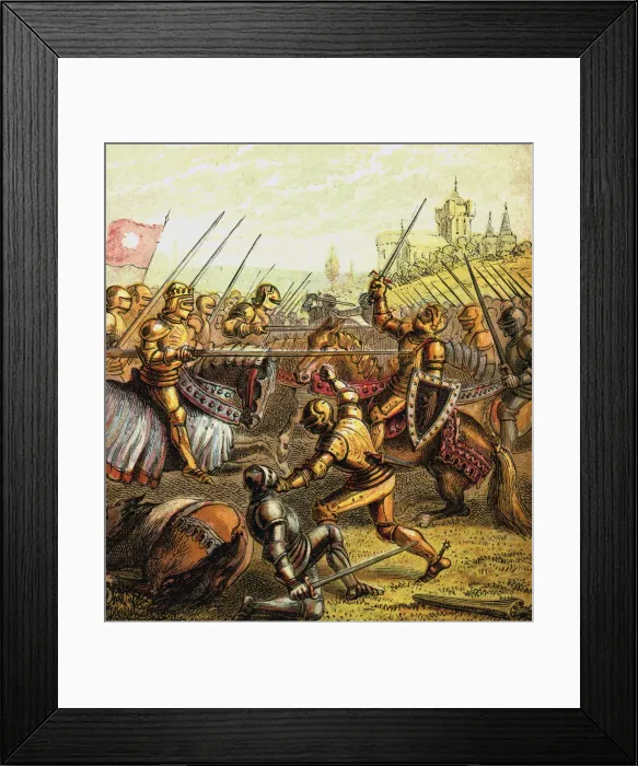 Framed Print : Battle Of Tewkesbury, 1471, (c1850) Framed Print : Battle Of Tewkesbury, 1471, (c1850)
