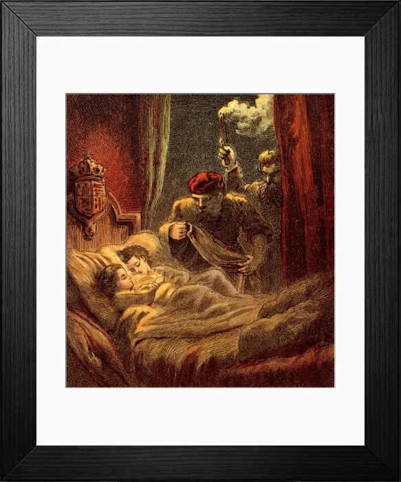 Framed Print : Murder Of The Little Princes, 1483, (c1850) Framed Print : Murder Of The Little Princes, 1483, (c1850)