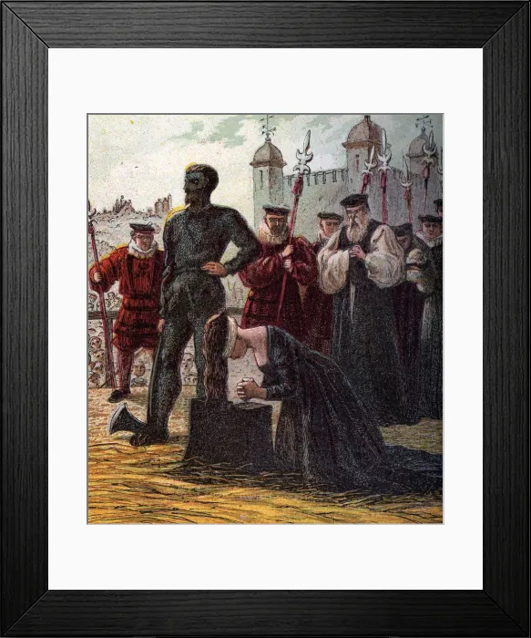 Framed Print : Execution of Lady Jane Grey, 1554, (c1850) Framed Print : Execution of Lady Jane Grey, 1554, (c1850)