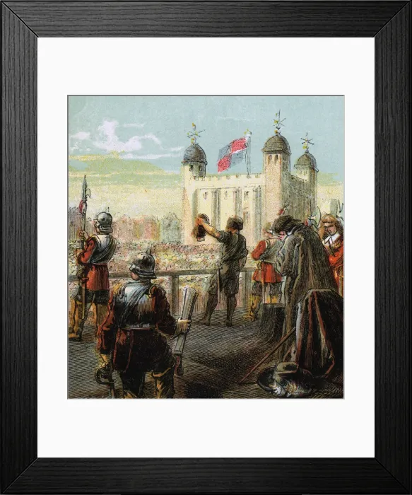 Framed Print : The Execution Of Lord Strafford, 1641, (c1850) Framed Print : The Execution Of Lord Strafford, 1641, (c1850)