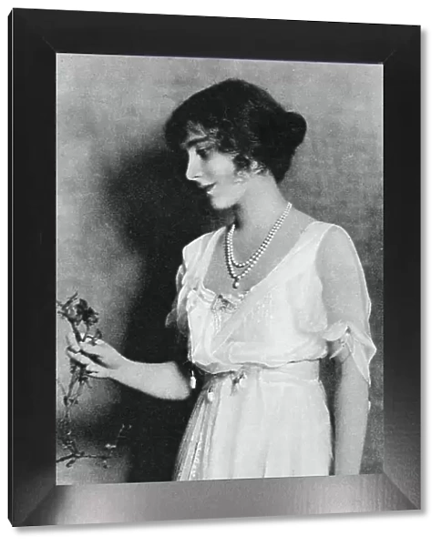 Lady Elizabeth Bowes-Lyon with a red carnation, 1923, (1937)
