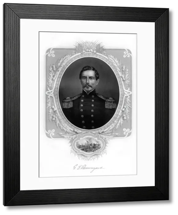 Framed Print : General PGT Beauregard, Confederate Army general, 1862-1867 Framed Print : General PGT Beauregard, Confederate Army general, 1862-1867