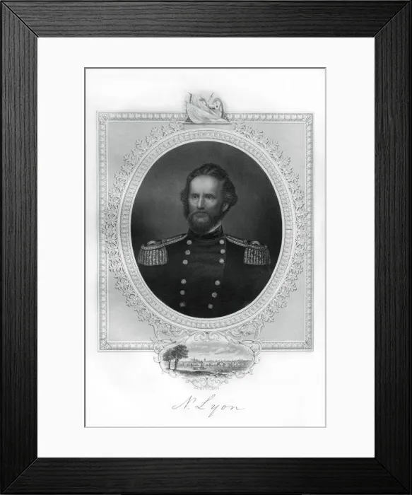 Framed Print : General Nathaniel Lyon, Union general in the American Civil War, (1862-1867) Framed Print : General Nathaniel Lyon, Union general in the American Civil War, (1862-1867)