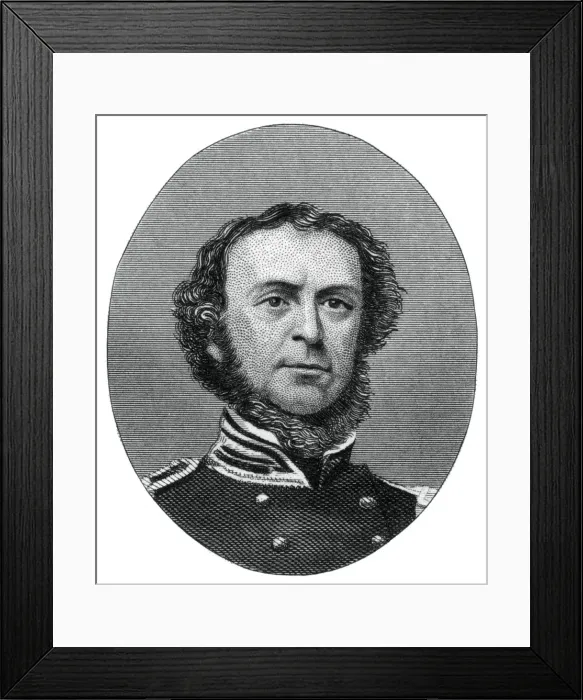 Framed Print : Samuel Francis Du Pont, admiral in the United States Navy, 1862-1867. Artist: J Rogers Framed Print : Samuel Francis Du Pont, admiral in the United States Navy, 1862-1867. Artist: J Rogers