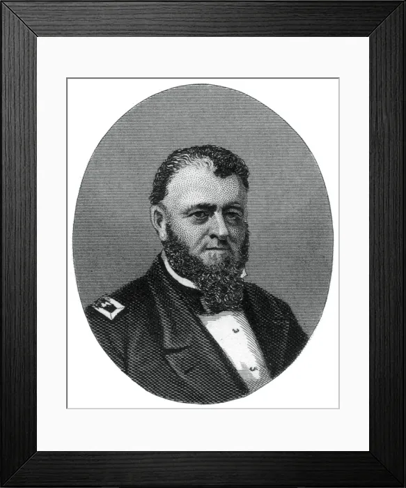 Framed Print : Louis Malesherbes Goldsborough, admiral in the United States Navy, 1862-1867. Artist: J Rogers Framed Print : Louis Malesherbes Goldsborough, admiral in the United States Navy, 1862-1867. Artist: J Rogers