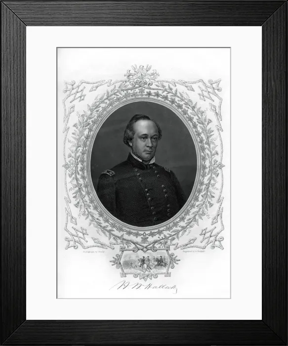 Framed Print : General Henry Wager Halleck, senior Union Army commander, 1862-1867. Artist: G Stodart Framed Print : General Henry Wager Halleck, senior Union Army commander, 1862-1867. Artist: G Stodart