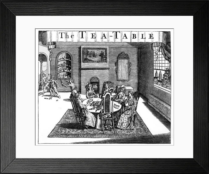 Framed Print : The Tea-Table, 18th century