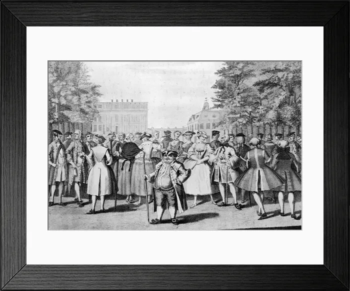 Framed Print : Taste a la mode in the year 1735: Being the contrast to the year 1745, (c1745). Artist: Evan Davis Framed Print : Taste a la mode in the year 1735: Being the contrast to the year 1745, (c1745). Artist: Evan Davis