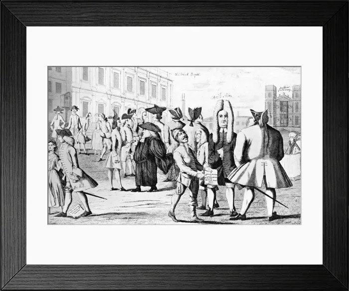 Framed Print : Lusus Naturae, or Carracturas of the present age 1752. Artist: John June Framed Print : Lusus Naturae, or Carracturas of the present age 1752. Artist: John June