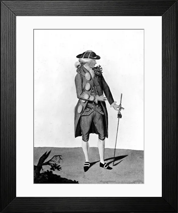 Framed Print : Buckles and Buttons: I am the thing, dem-me, 1777 Framed Print : Buckles and Buttons: I am the thing, dem-me, 1777