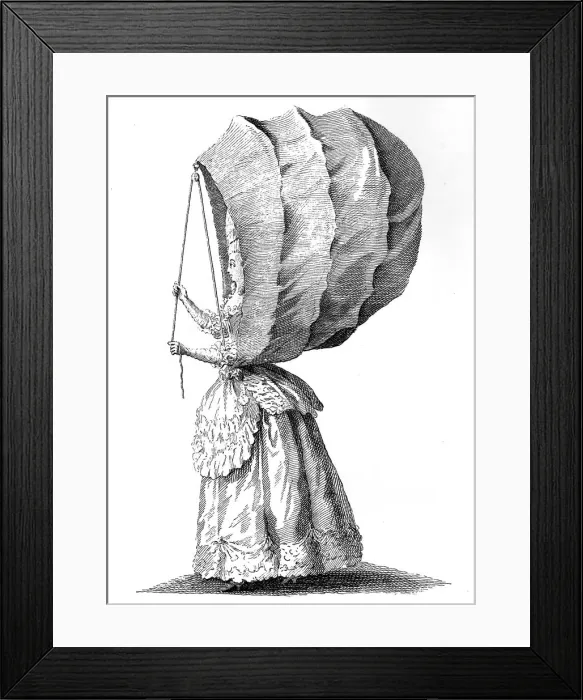 Framed Print : Miss Calash drawn by Miss Calash, 1778. Artist: Miss Calash Framed Print : Miss Calash drawn by Miss Calash, 1778. Artist: Miss Calash