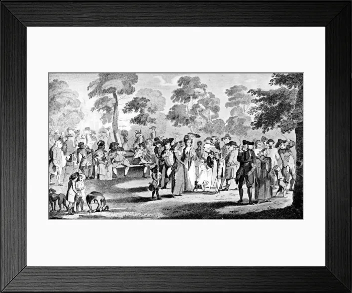 Framed Print : St James Park, 1783. Artist: Henry William Bunbury Framed Print : St James Park, 1783. Artist: Henry William Bunbury