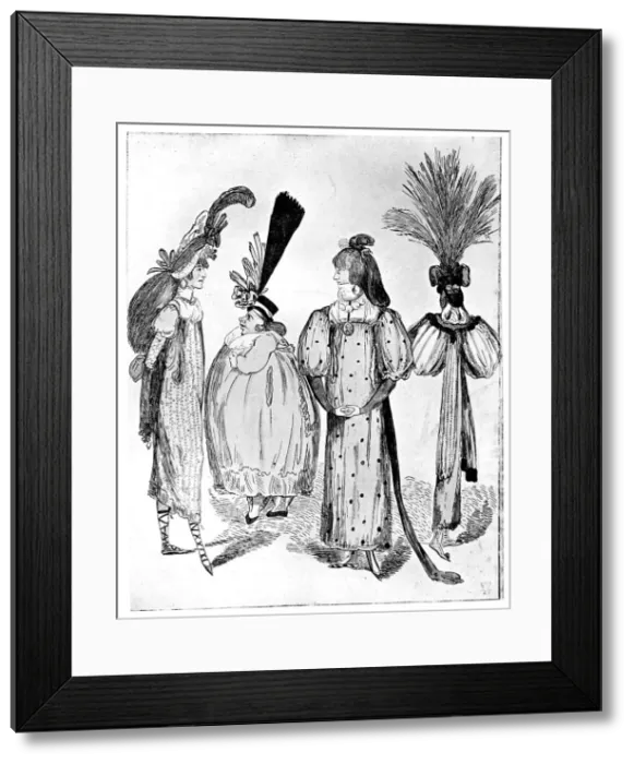Framed Print : Waggoners Frocks or No Bodys of 1795, 1795 Framed Print : Waggoners Frocks or No Bodys of 1795, 1795