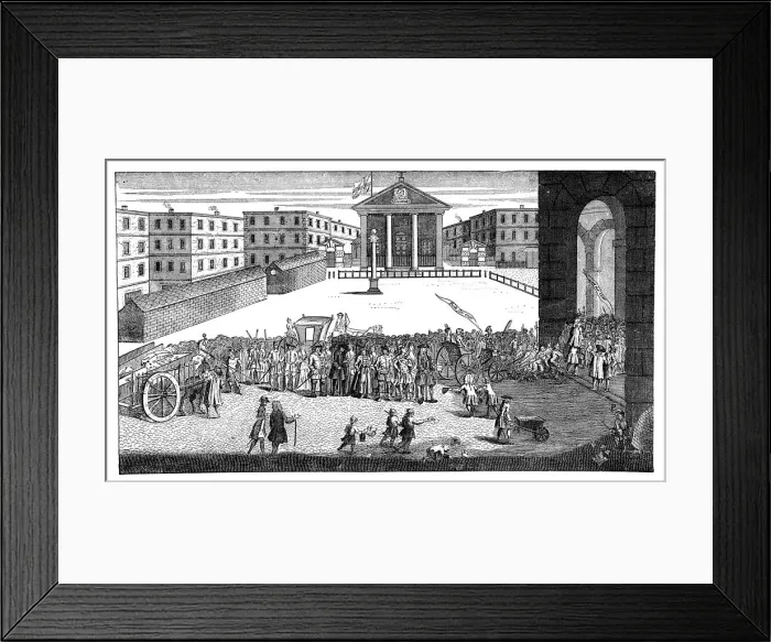 Framed Print : Richs Glory: or his triumphant entry in Covent Garden, 1732. Artist: William Hogarth Framed Print : Richs Glory: or his triumphant entry in Covent Garden, 1732. Artist: William Hogarth