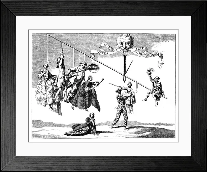 Framed Print : The Theatrical Steel Yards of 1750, (1751). Artist: Patrick O Brian Framed Print : The Theatrical Steel Yards of 1750, (1751). Artist: Patrick O Brian