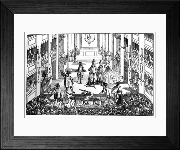 Framed Print : Fitz-Giggo: A New English Uproar 1763. Artist: LP Boitard Framed Print : Fitz-Giggo: A New English Uproar 1763. Artist: LP Boitard