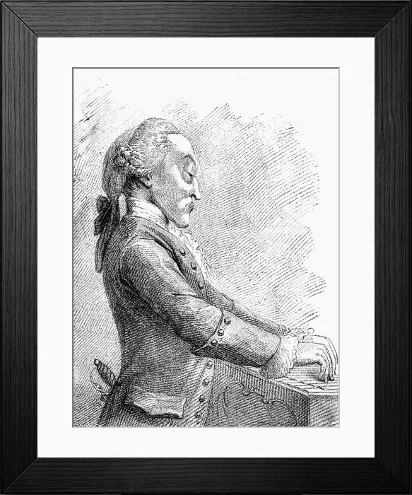 Framed Print : Dr Arne, 1782. Artist: Francesco Bartolozzi Framed Print : Dr Arne, 1782. Artist: Francesco Bartolozzi